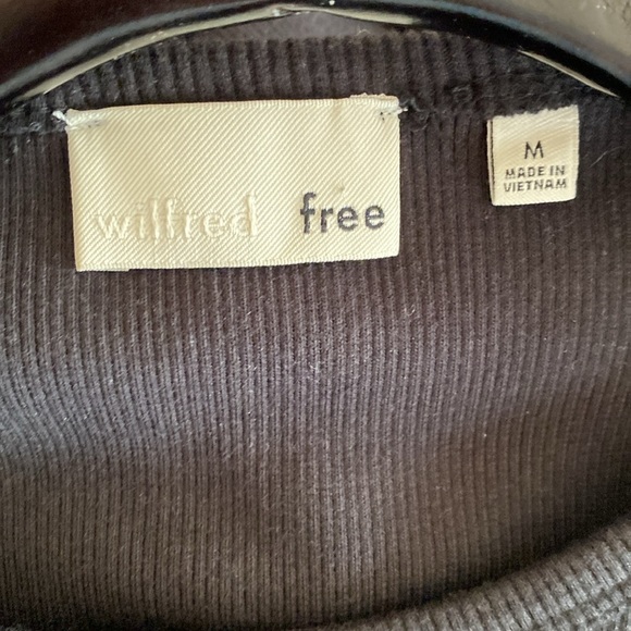 NWT Wilfred Free Woman’s Black Yumi Shirt Dress Size Medium - Picture 4 of 6